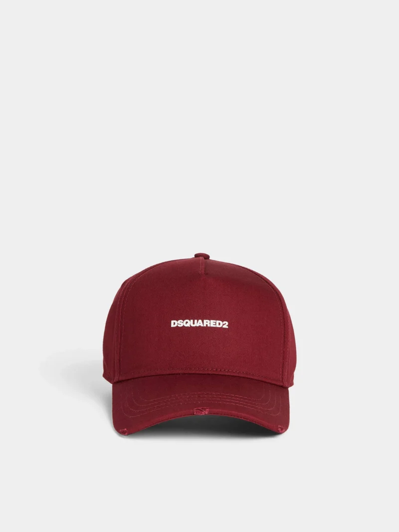 DSQUARED2 MINI LOGO BASEBALL BORDERAUX