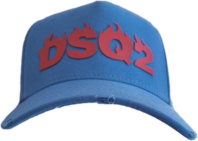 DSQUARED2 Blue Baseball Cap BLUE RED