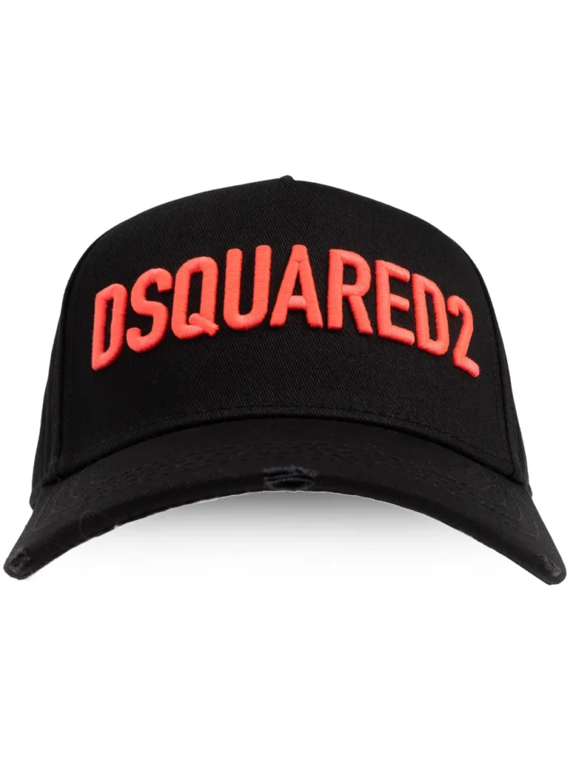 DSQUARED2 TECHNICOLOR BASEBALL CAP BLACK/RED