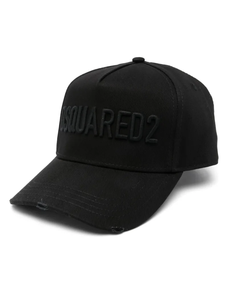 DSQUARED2 TECHNICOLOR BASEBALL CAP BLACK/BLACK