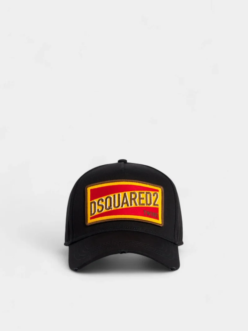 DSQUARED2 LOGO PATCH BASEBALL CAP