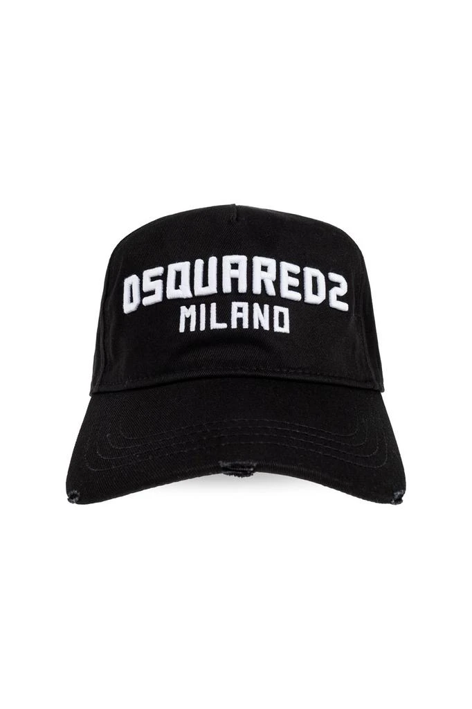 DSQUARED2 Men's Milano Logo Baseball Cap - Black/White (M063)