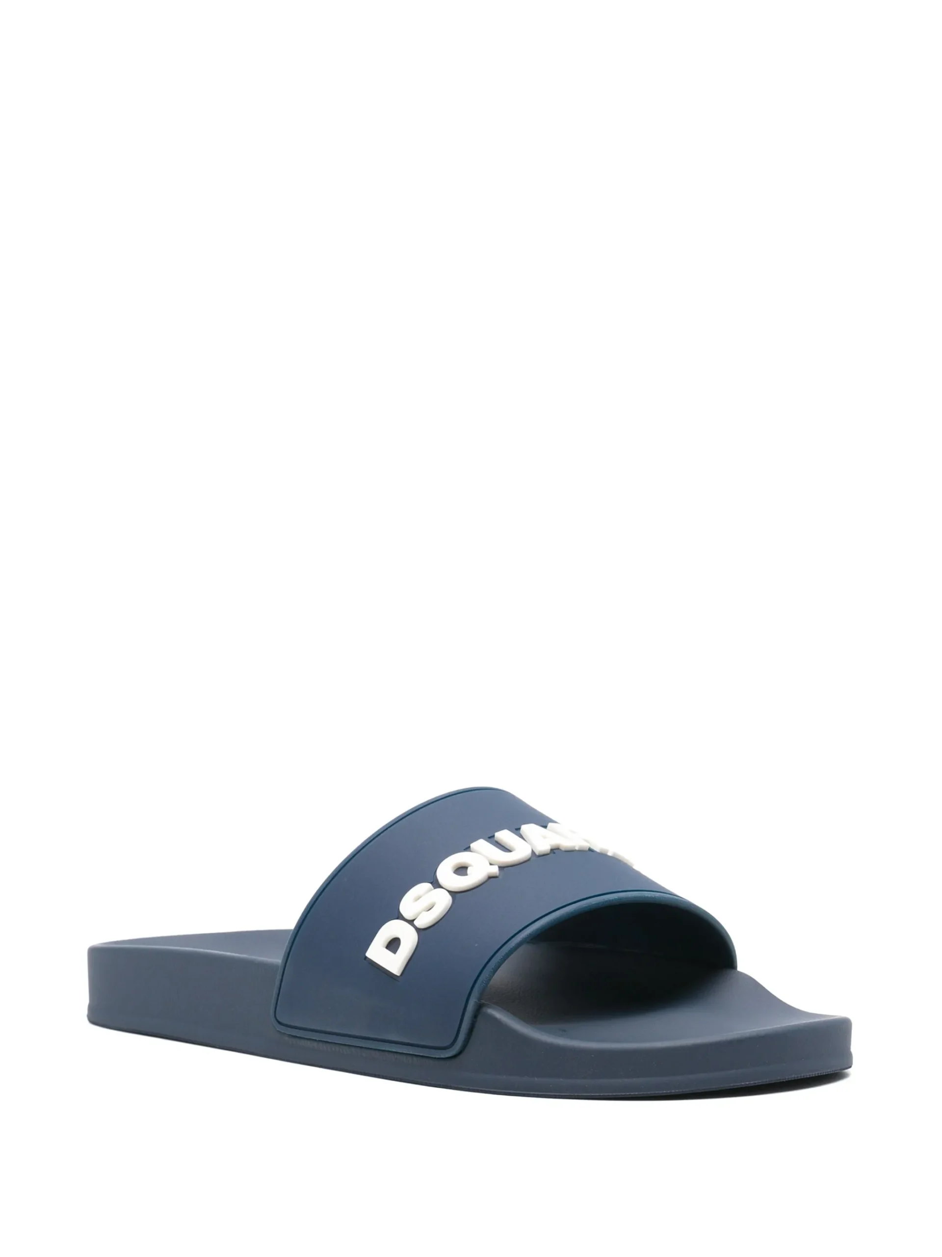 SQUARED2 Men’s Logo Sliders – Navy Blue & White