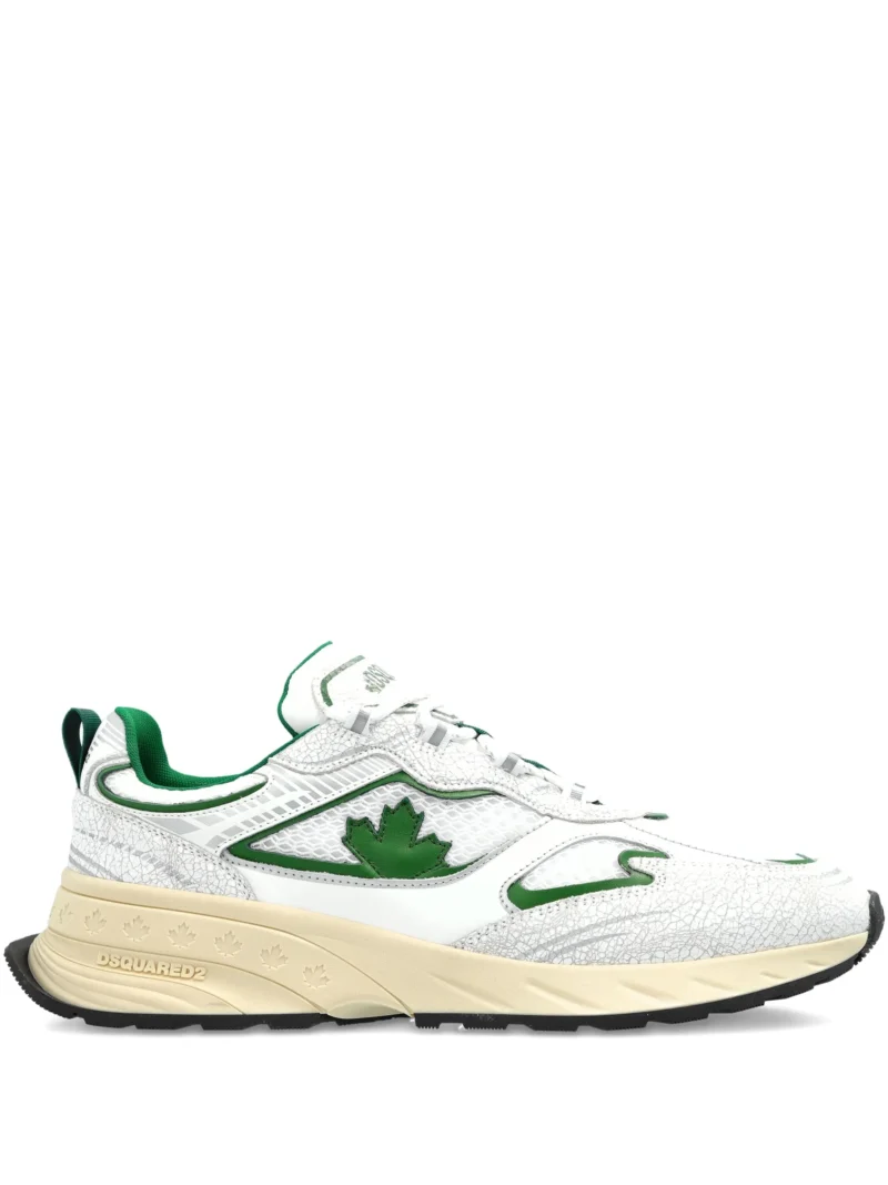 DSQUARED2 SPRINTER SNEAKERS WHITE/GREEN